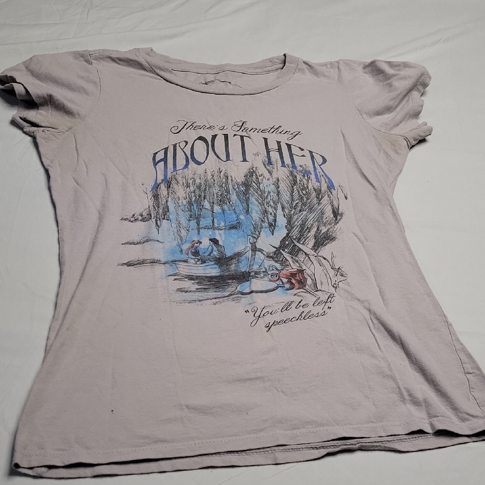 Disney Beige and Blue Graphic Tee